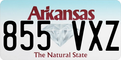 AR license plate 855VXZ