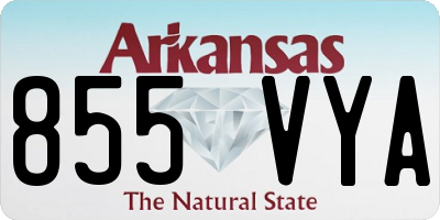 AR license plate 855VYA