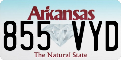 AR license plate 855VYD
