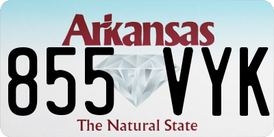 AR license plate 855VYK