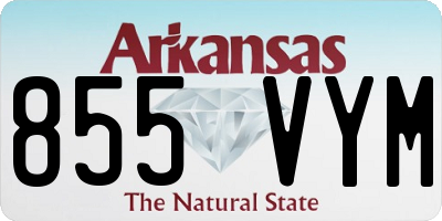AR license plate 855VYM