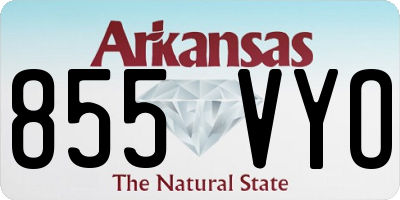 AR license plate 855VYO
