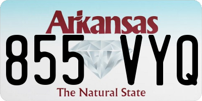 AR license plate 855VYQ