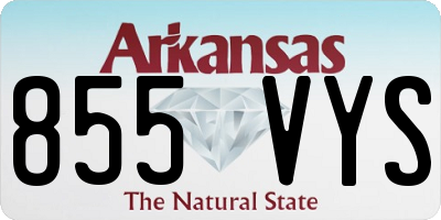 AR license plate 855VYS