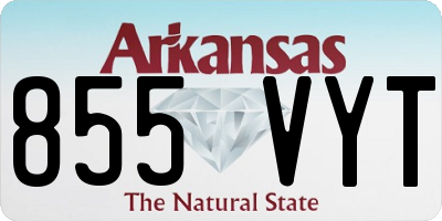 AR license plate 855VYT