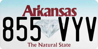 AR license plate 855VYV