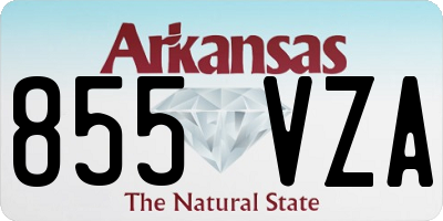 AR license plate 855VZA