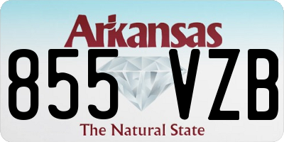 AR license plate 855VZB