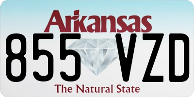 AR license plate 855VZD