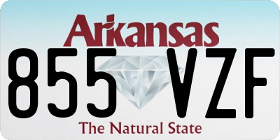 AR license plate 855VZF