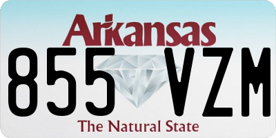 AR license plate 855VZM