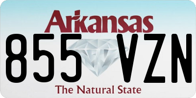 AR license plate 855VZN