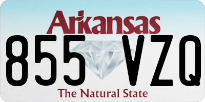 AR license plate 855VZQ