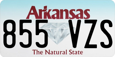 AR license plate 855VZS