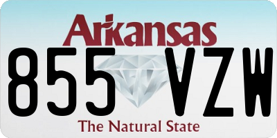 AR license plate 855VZW