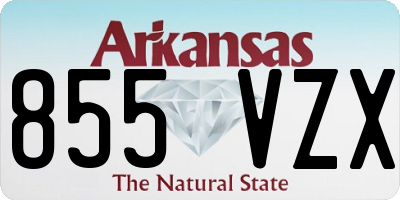 AR license plate 855VZX