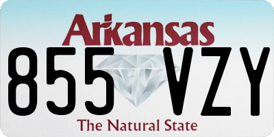 AR license plate 855VZY