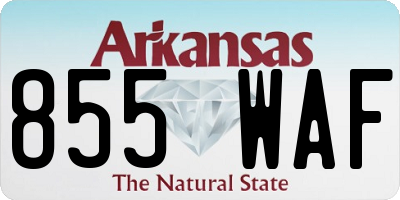 AR license plate 855WAF