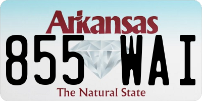 AR license plate 855WAI