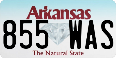 AR license plate 855WAS