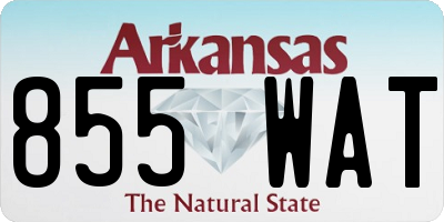AR license plate 855WAT