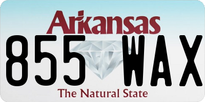 AR license plate 855WAX