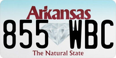 AR license plate 855WBC