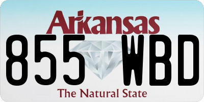 AR license plate 855WBD