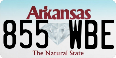 AR license plate 855WBE
