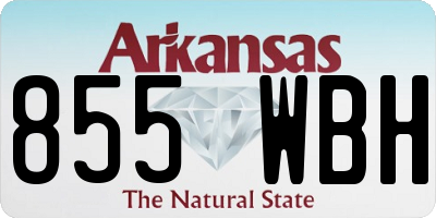 AR license plate 855WBH