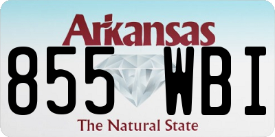 AR license plate 855WBI