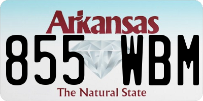 AR license plate 855WBM