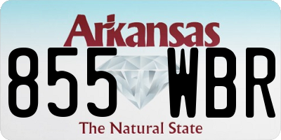 AR license plate 855WBR