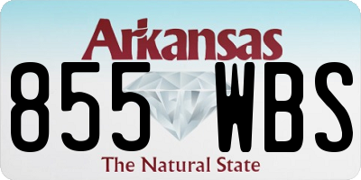 AR license plate 855WBS
