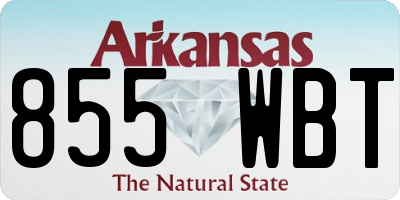 AR license plate 855WBT