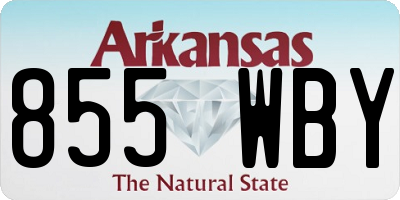 AR license plate 855WBY