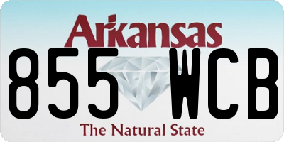 AR license plate 855WCB