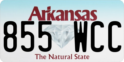 AR license plate 855WCC