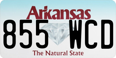 AR license plate 855WCD