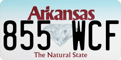 AR license plate 855WCF