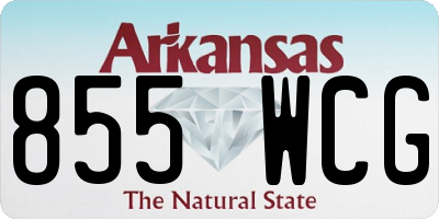 AR license plate 855WCG
