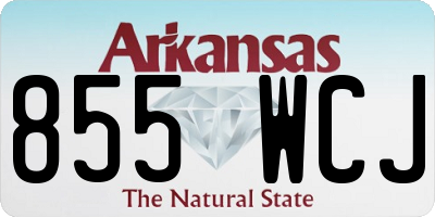 AR license plate 855WCJ
