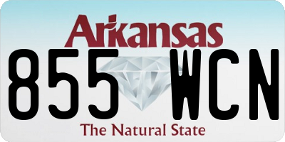 AR license plate 855WCN