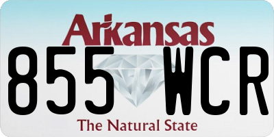 AR license plate 855WCR