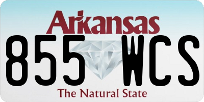 AR license plate 855WCS