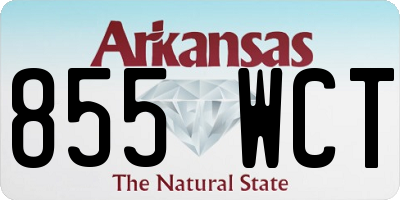 AR license plate 855WCT
