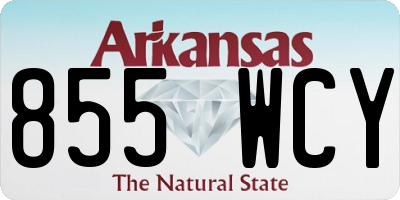 AR license plate 855WCY