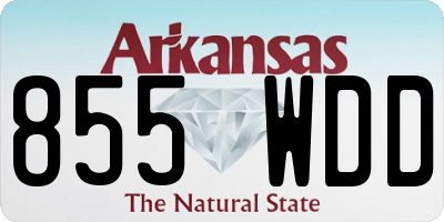 AR license plate 855WDD