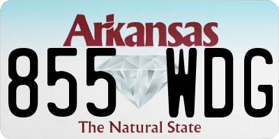 AR license plate 855WDG
