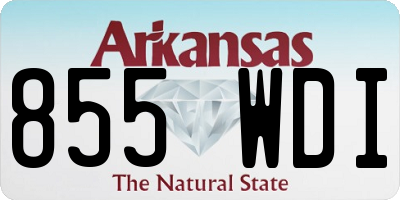 AR license plate 855WDI